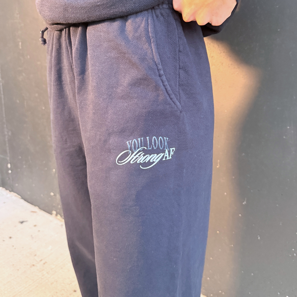 You Look Strong Navy Joggers