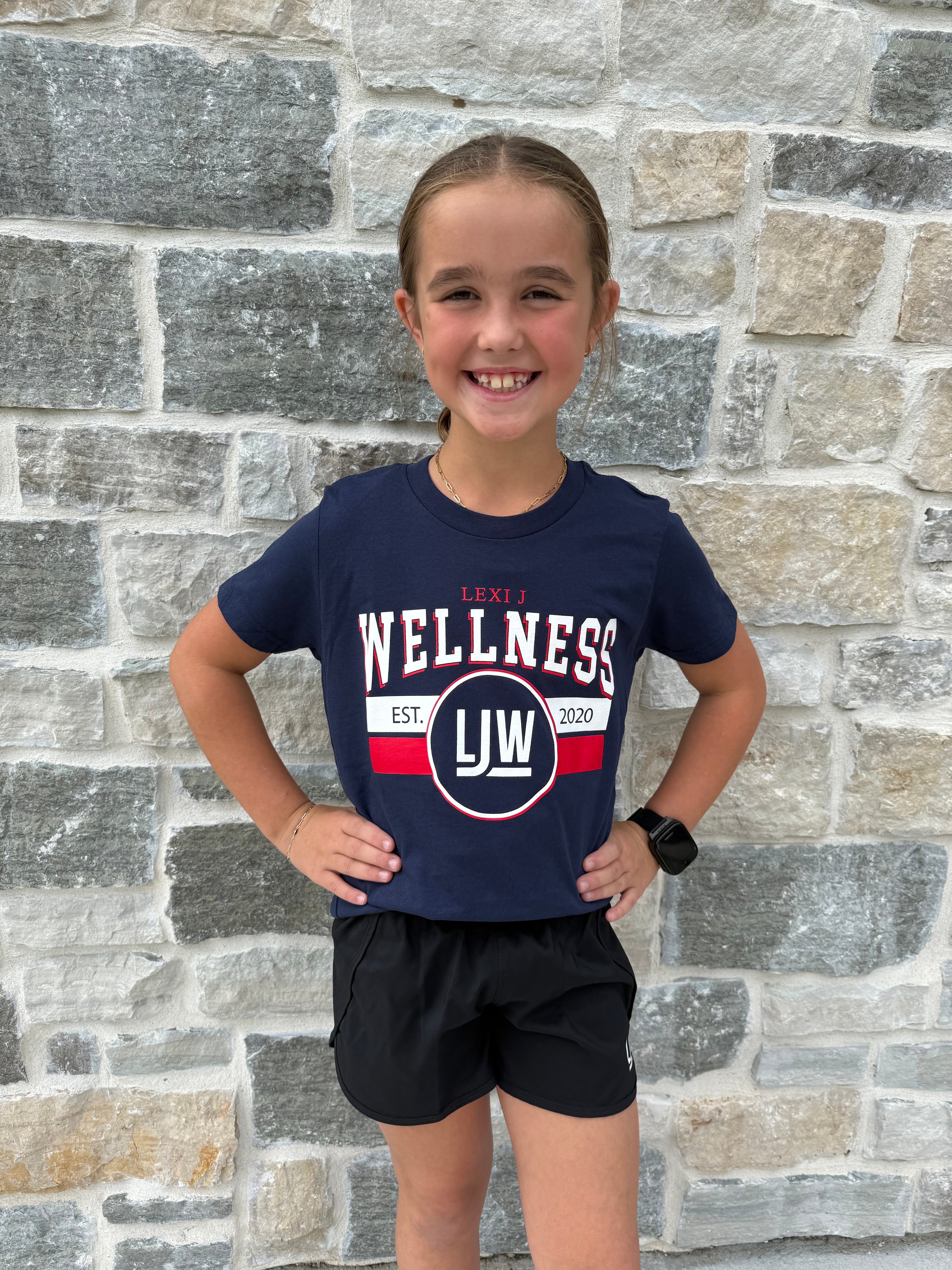 Kids Classic LJW T-Shirt- Heather Blue