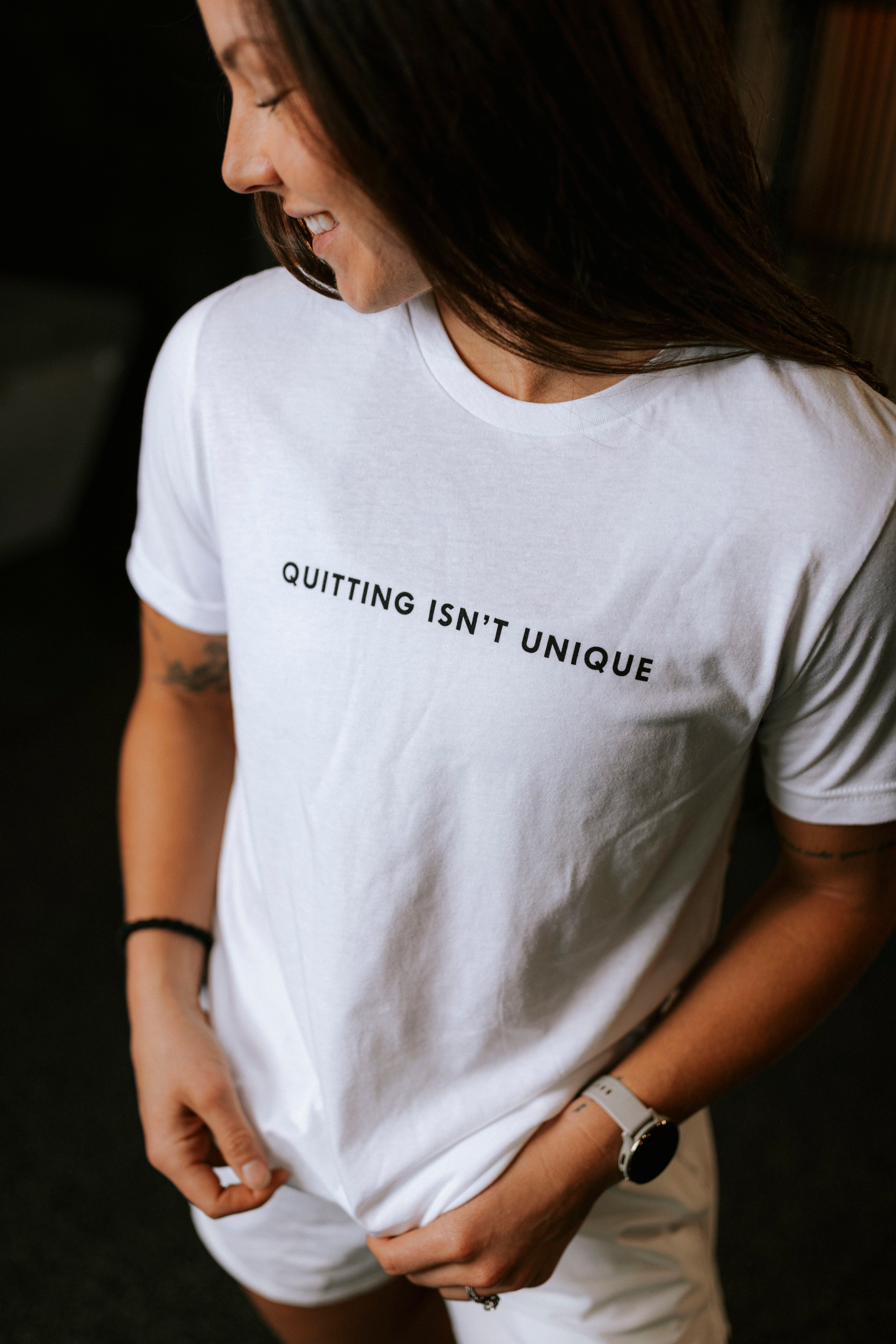 Quitting isn't Unique - White